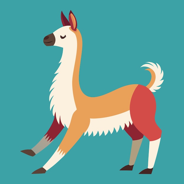 Vector de estiramiento de la llama