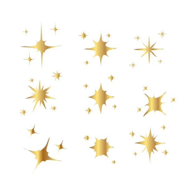 Vector de estrella brillante de oro