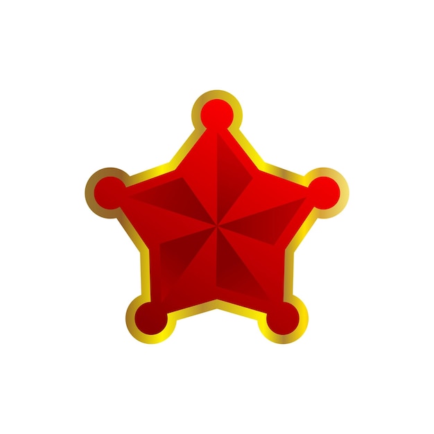 Vector vector de estrellas de cinco puntas ilustración vectorial del icono de estrellas.