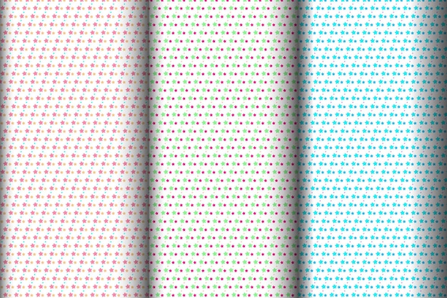 Vector de estrellas sin costuras bonitas texturas geométricas abstractas diseño de patrones simples para bebés decoración para niños