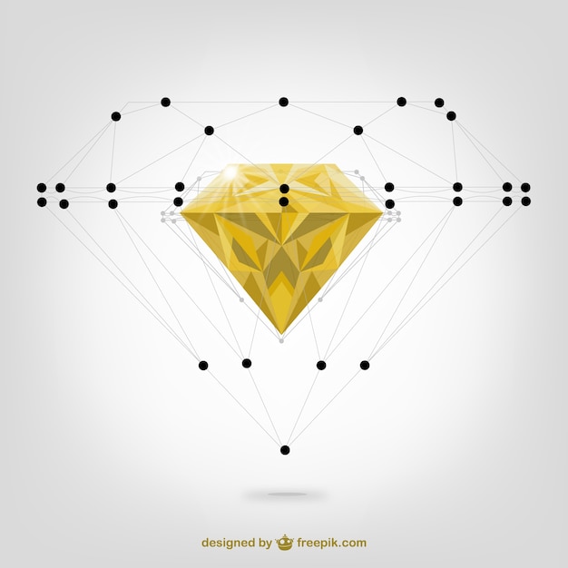 Vector estructura de diamante