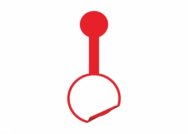 Vector de etiqueta roja para el diseño de venta con descuento