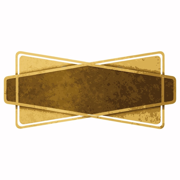 Vector de etiquetas en blanco de oro minimalista