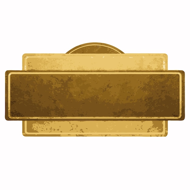 Vector de etiquetas en blanco de oro minimalista