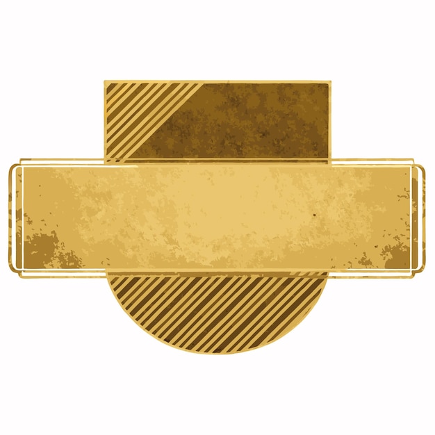 Vector de etiquetas en blanco de oro minimalista