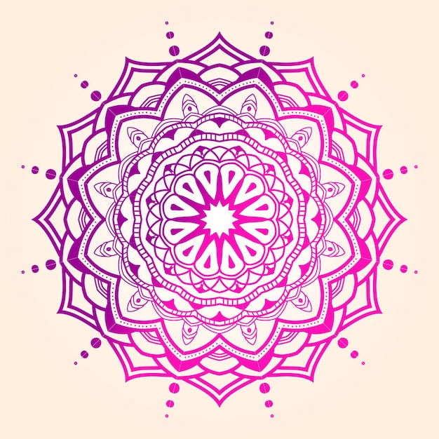 Vector étnico dorado elegante creativo adornos coloridos diseño de fondo mandala