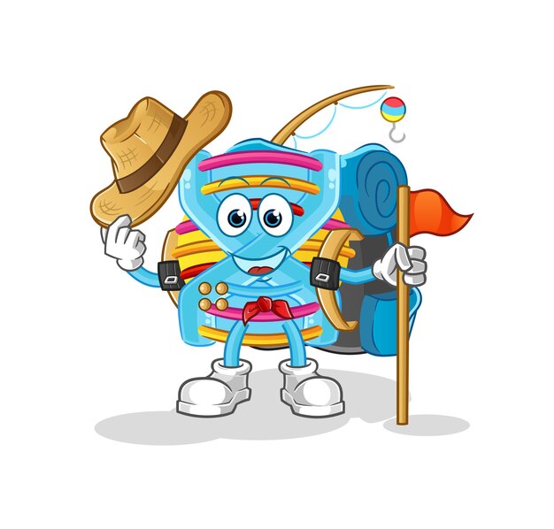 Vector explorador de ADN. personaje animado