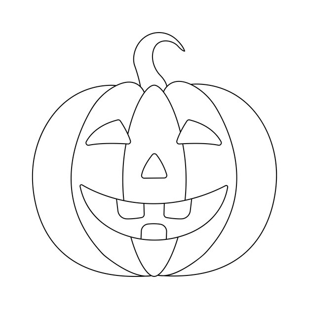Vector de expresión de calabaza aislado sobre fondo blanco. vector de Halloween.