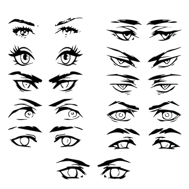 Vector de expresión de ojos