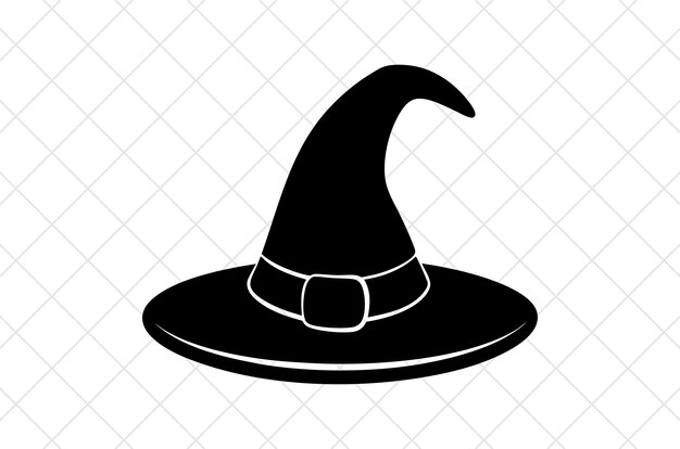 El vector del fantasma de halloween, la ilustración del sombrero de la bruja, la silueta del Sombrero de Halloween, el ataúd, el maíz de caramelo.