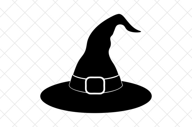 El vector del fantasma de halloween, la ilustración del sombrero de la bruja, la silueta del Sombrero de Halloween, el ataúd, el maíz de caramelo.
