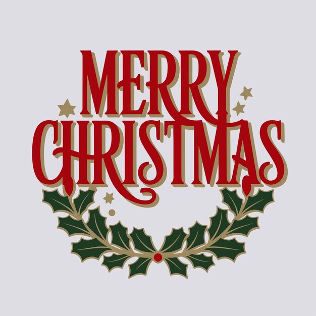 vector Feliz Año Nuevo Celebrar el 2025 en letras latinas Decoración de Navidad Artículos Papá Noel
