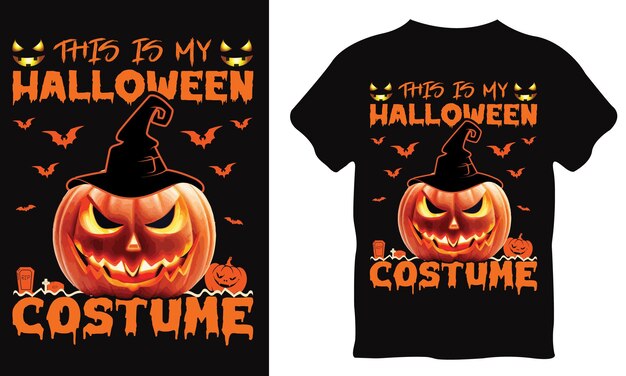 Vector feliz celebración de Halloween con noche y asustadiza camiseta de castillo de fantasmas