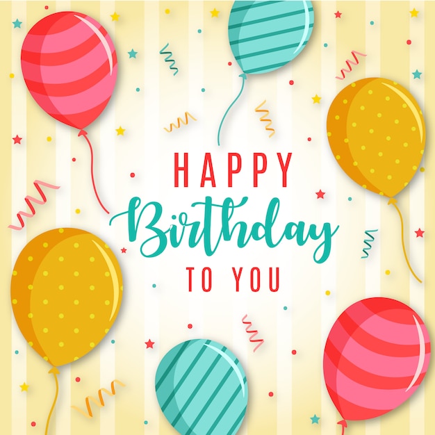 Vector feliz cumpleaños fondo
