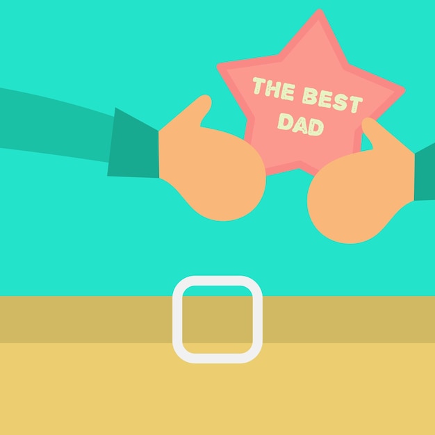 Vector feliz día del padre concepto