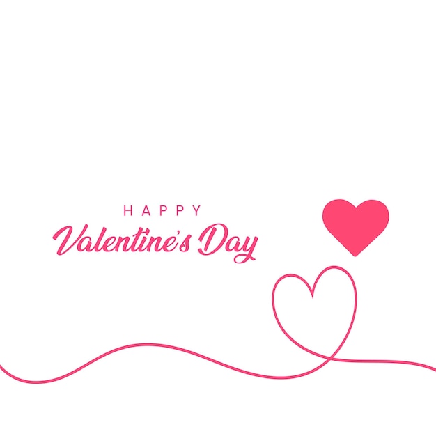 Vector feliz día de San Valentín amor tipografía ilustración de fondo