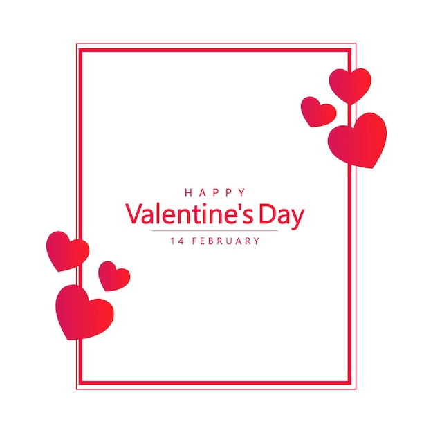 Vector feliz día de San Valentín deseos de felicitación tarjeta de corazones de papel decorativo