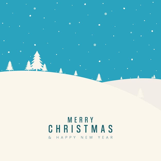 vector feliz navidad amp feliz año nuevo con el fondo de la temporada de invierno