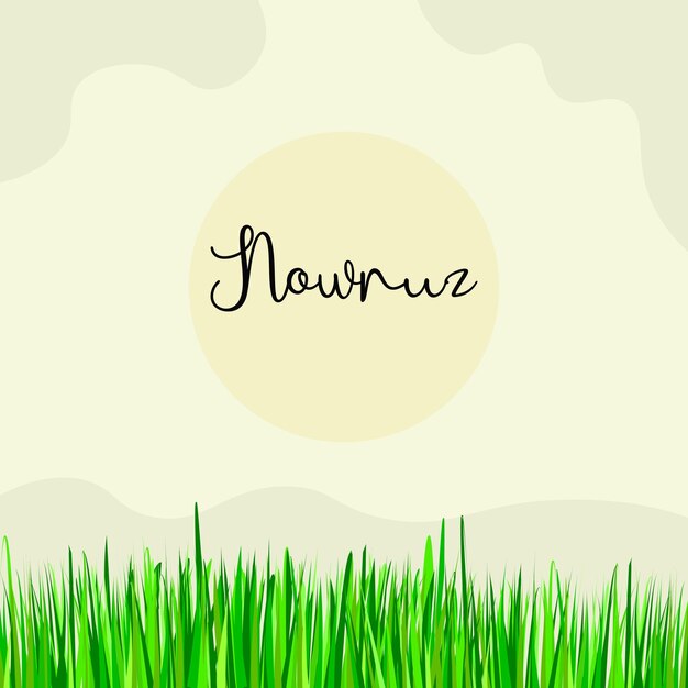 Vector vector feliz de nowruz vector de celebración de primavera vector del día de nowruz