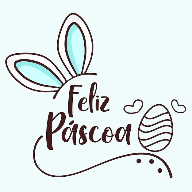 Vector vector feliz pascua brasil vector