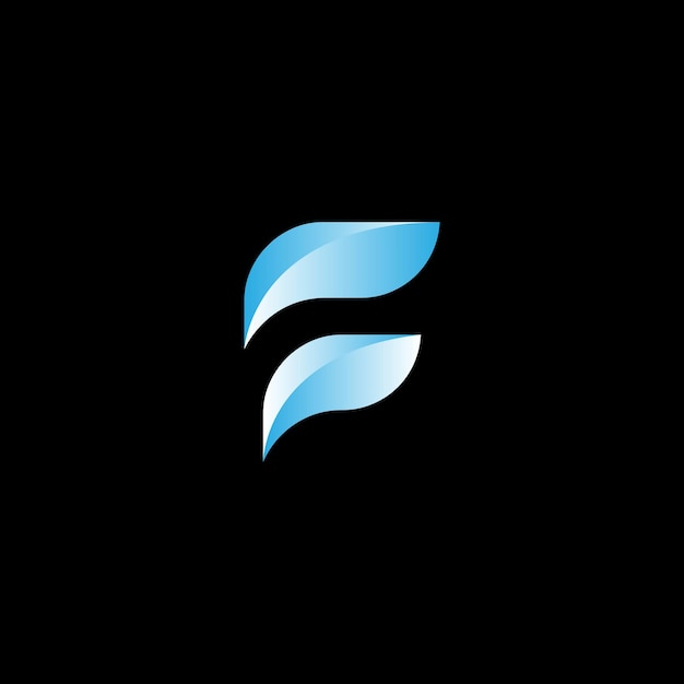 Vector ff vector de inspiración para el diseño del logotipo