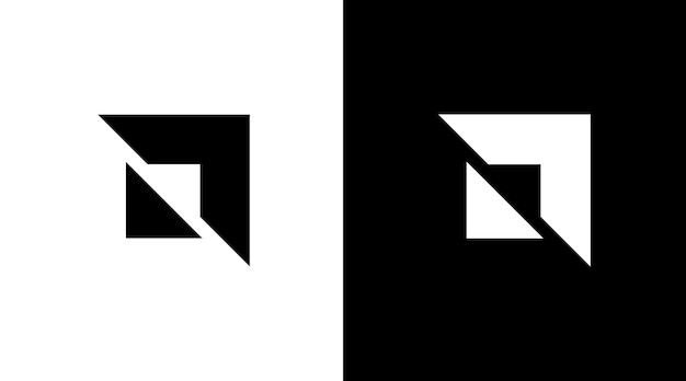 Vector vector flecha logo monograma blanco y negro icono ilustración estilo diseños plantillas