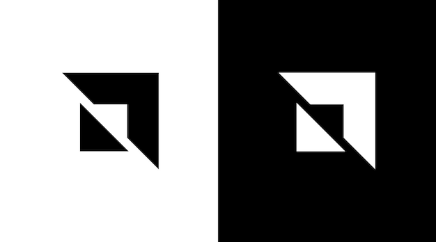 Vector flecha logo monograma blanco y negro icono ilustración estilo Diseños plantillas