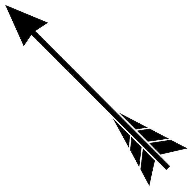Vector de flecha silueta de color negro siluetas 4