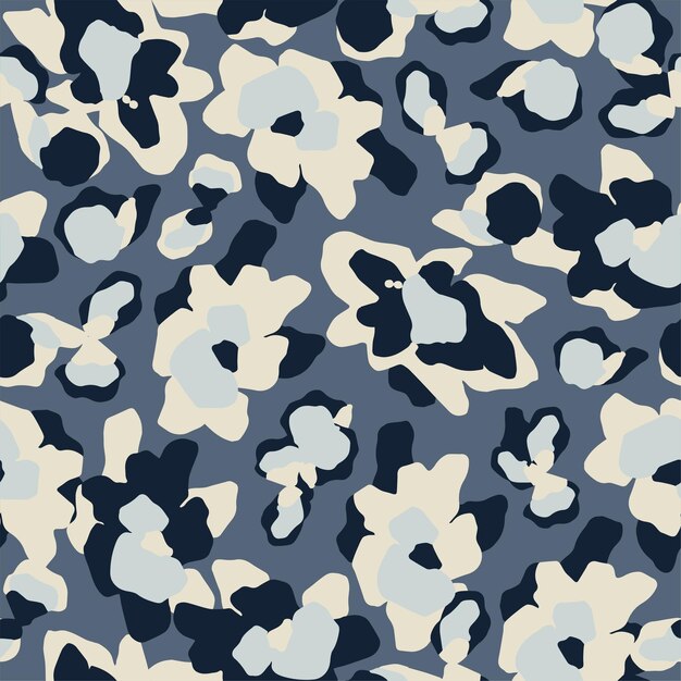 Vector flor leopardo ilustración patrón de repetición perfecta obra de arte digital
