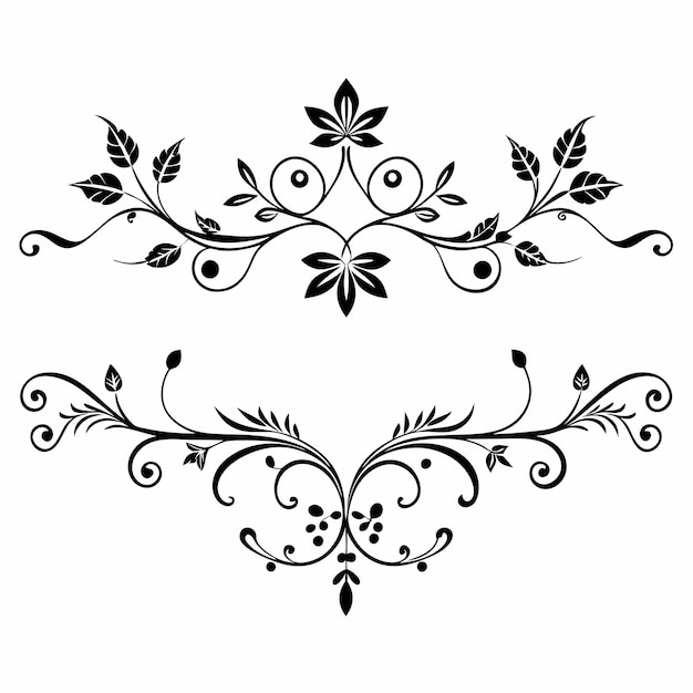 Vector floral elegante y hermoso