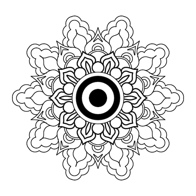 vector floral mandala bg arte