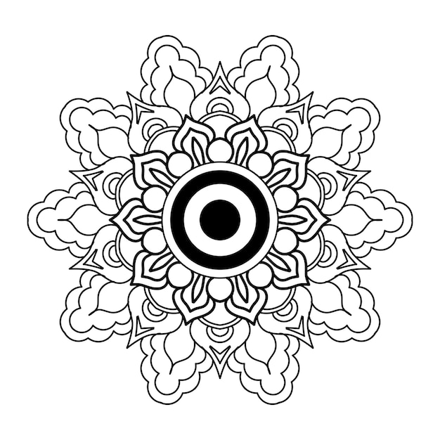 vector floral mandala bg arte