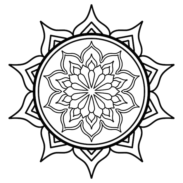 vector floral mandala bg arte