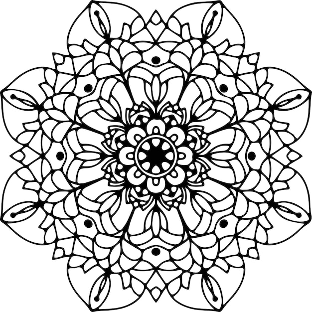 vector floral mandala
