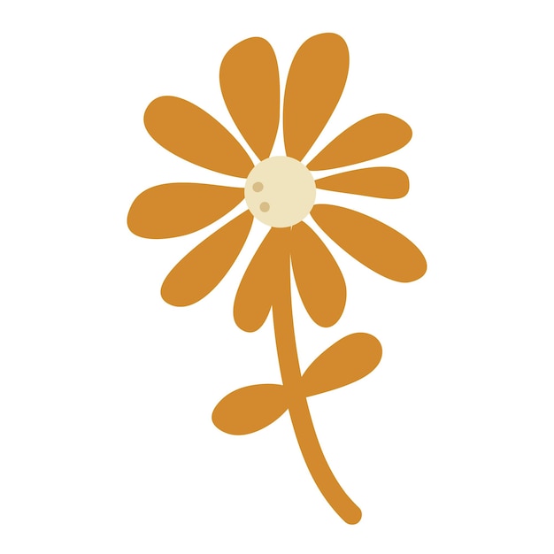 Vector floral margarita brillante y fresco
