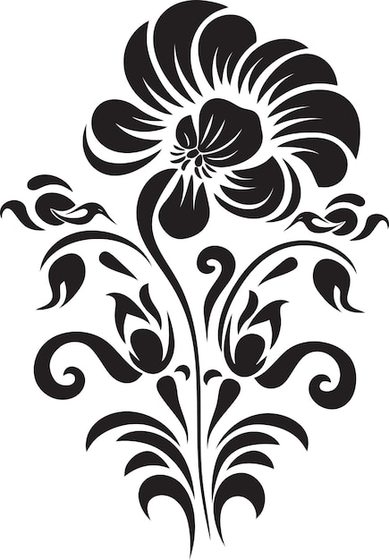 Vector floral oscurecido de la serenata de la rosa nocturna