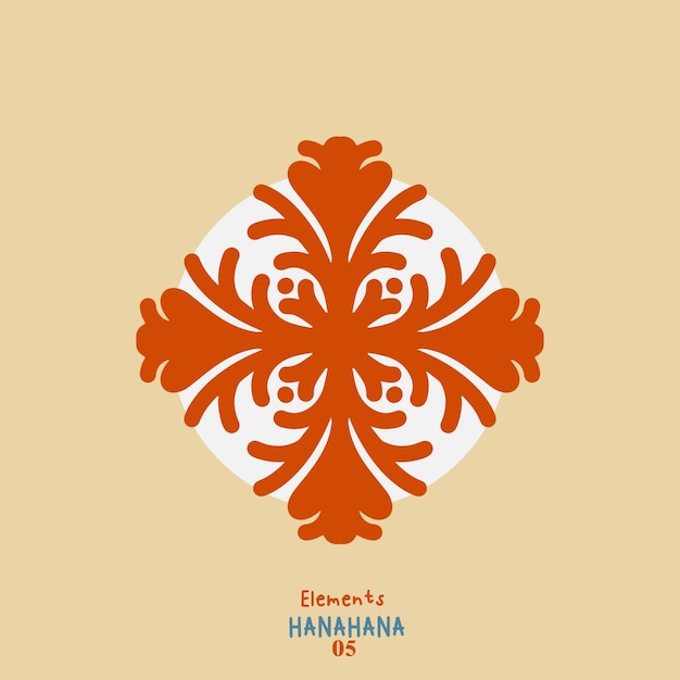 El vector de flores del elemento HANAHANA10