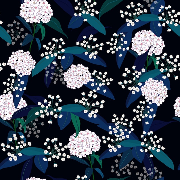 Vector de flores sin fisuras de Hydenyear