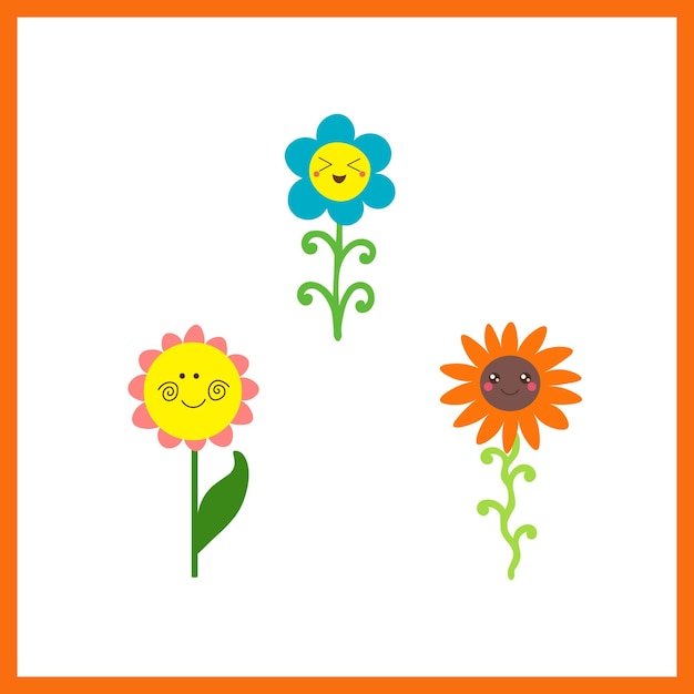 Vector de las flores