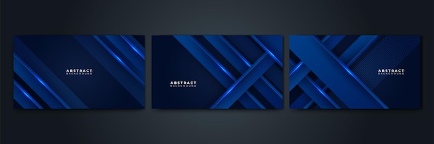 Vector de fondo abstracto azul con espacio en blanco para texto