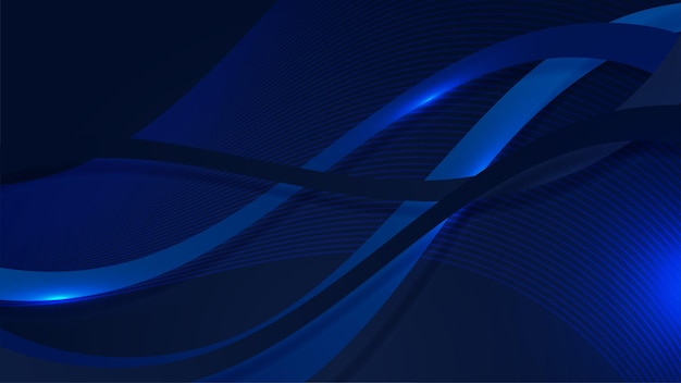 Vector de fondo abstracto azul con espacio en blanco para texto