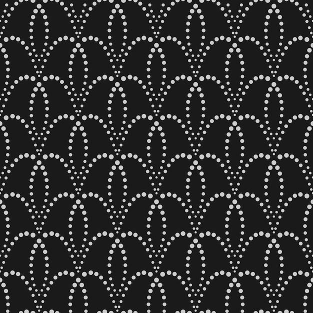 Vector de fondo abstracto decorativo de patrones sin fisuras punteados