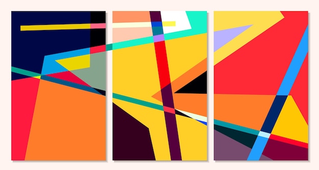 Vector fondo abstracto geométrico colorido para banner de verano
