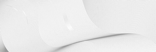 Vector de fondo abstracto gris con ondas dinámicas para el diseño de negocios
