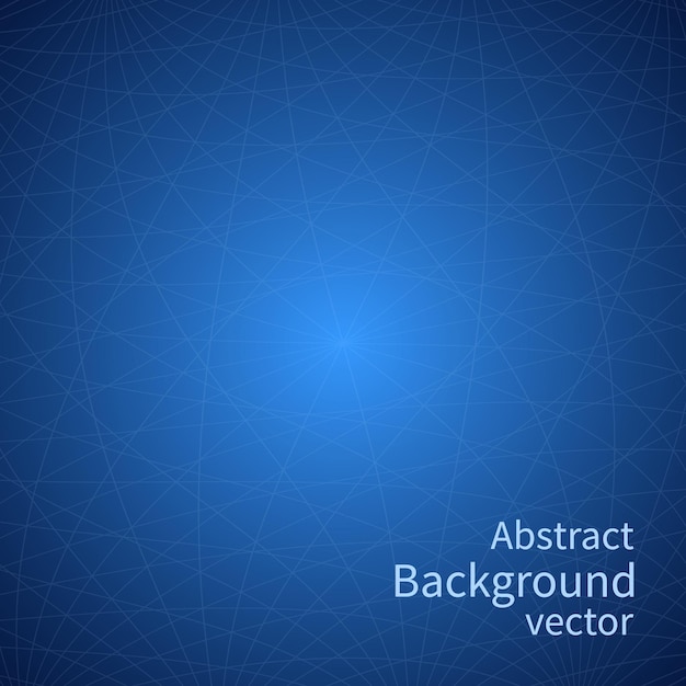 Vector de fondo abstracto Líneas sobre un fondo azul Diseño gráfico Fondo de red Ilustración vectorial