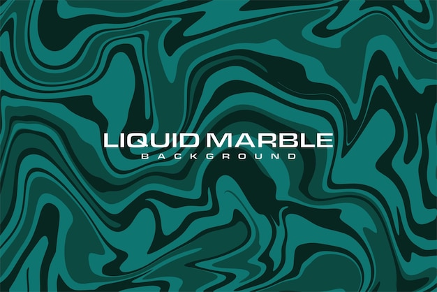 Vector de fondo abstracto de mármol líquido de color verde oscuro