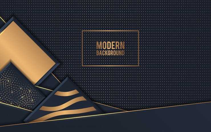 Vector vector de fondo abstracto metálico dorado