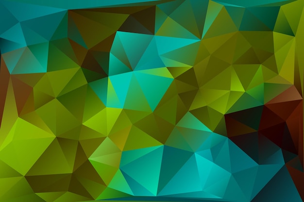 Vector de fondo abstracto multicolor de efecto triángulos geométricos