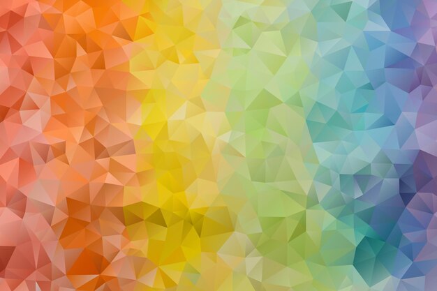 Vector de fondo abstracto multicolor de efecto triángulos geométricos