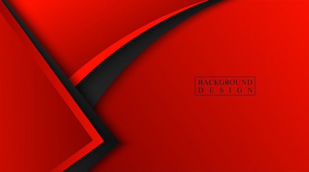 Vector de fondo abstracto negro y rojo